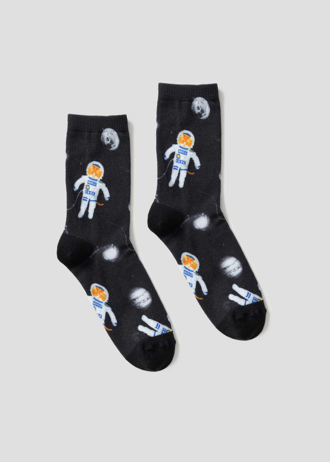 Print Middle Socks (ASTRO CAT Walk in Space)