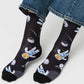 Print Middle Socks (ASTRO CAT Walk in Space)