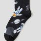 Print Middle Socks (ASTRO CAT Walk in Space)