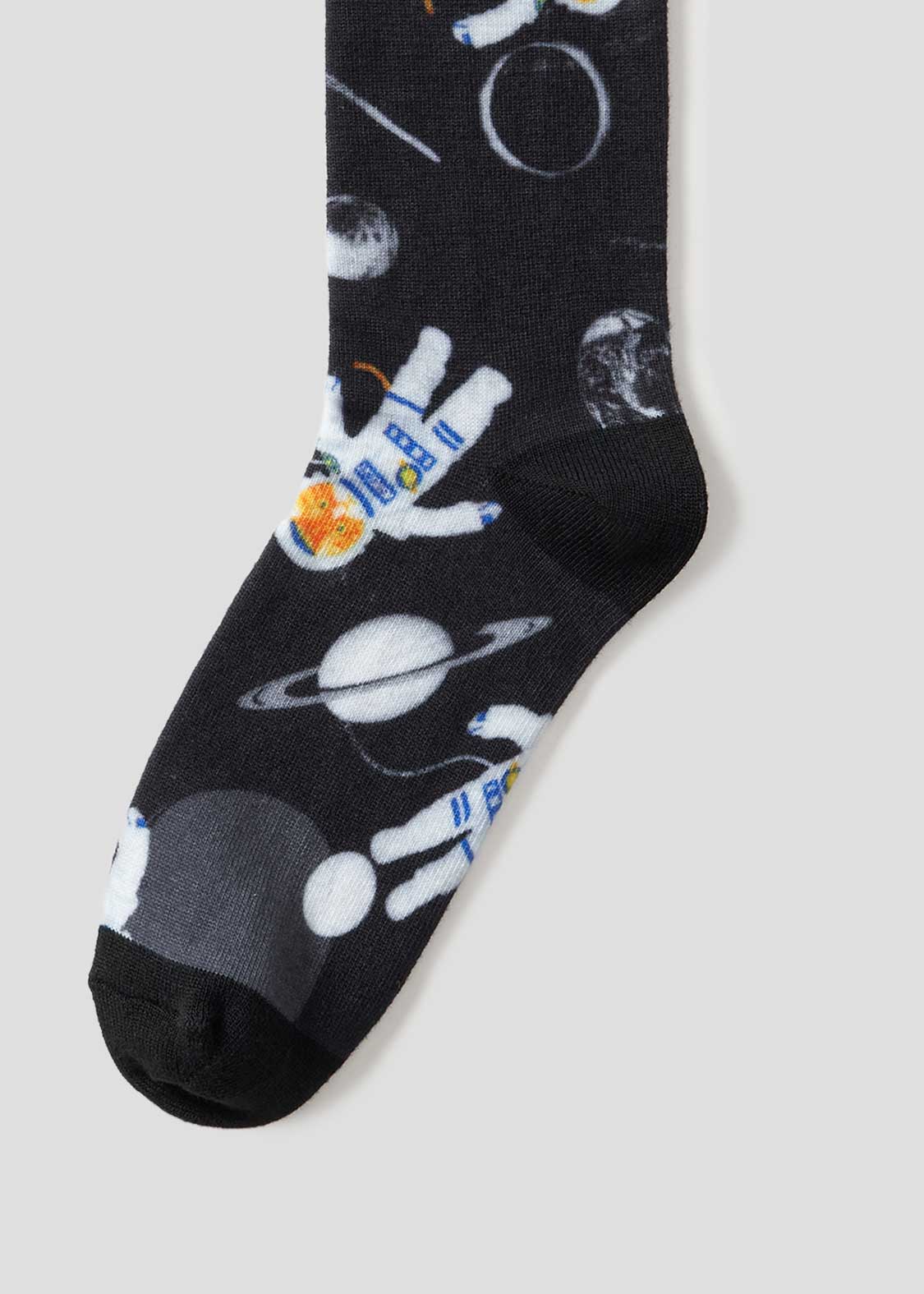 Print Middle Socks (ASTRO CAT Walk in Space)