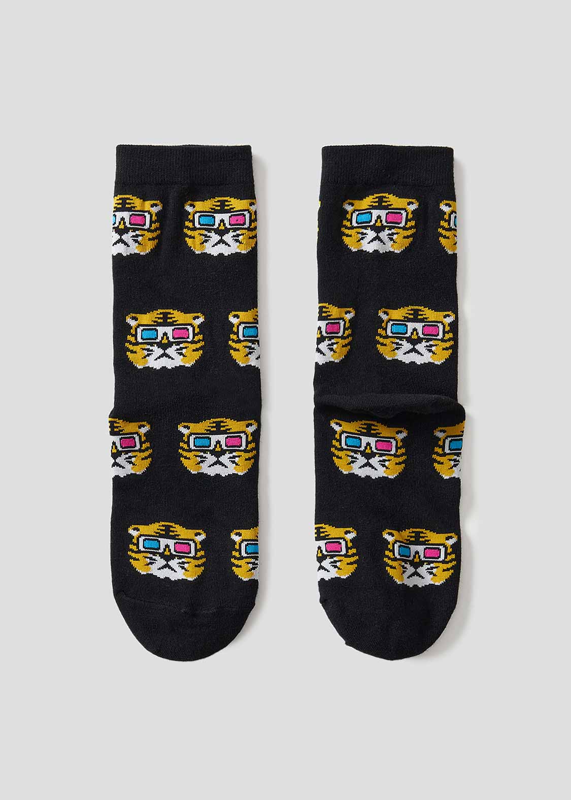 Middle Socks (Awesome Tiger 3D glasses)