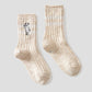 Slub Middle Socks (Lamb Chop)