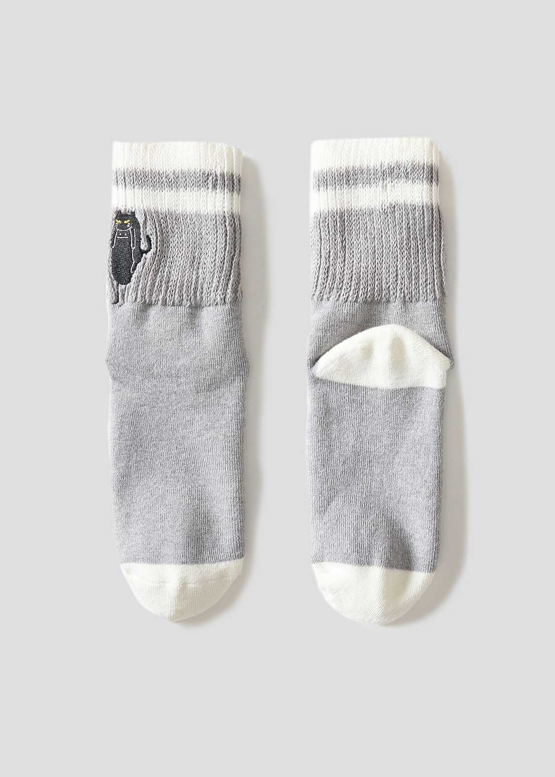 Nekokaburi Beautiful Shadow 2 | Antibacterial Mid Socks