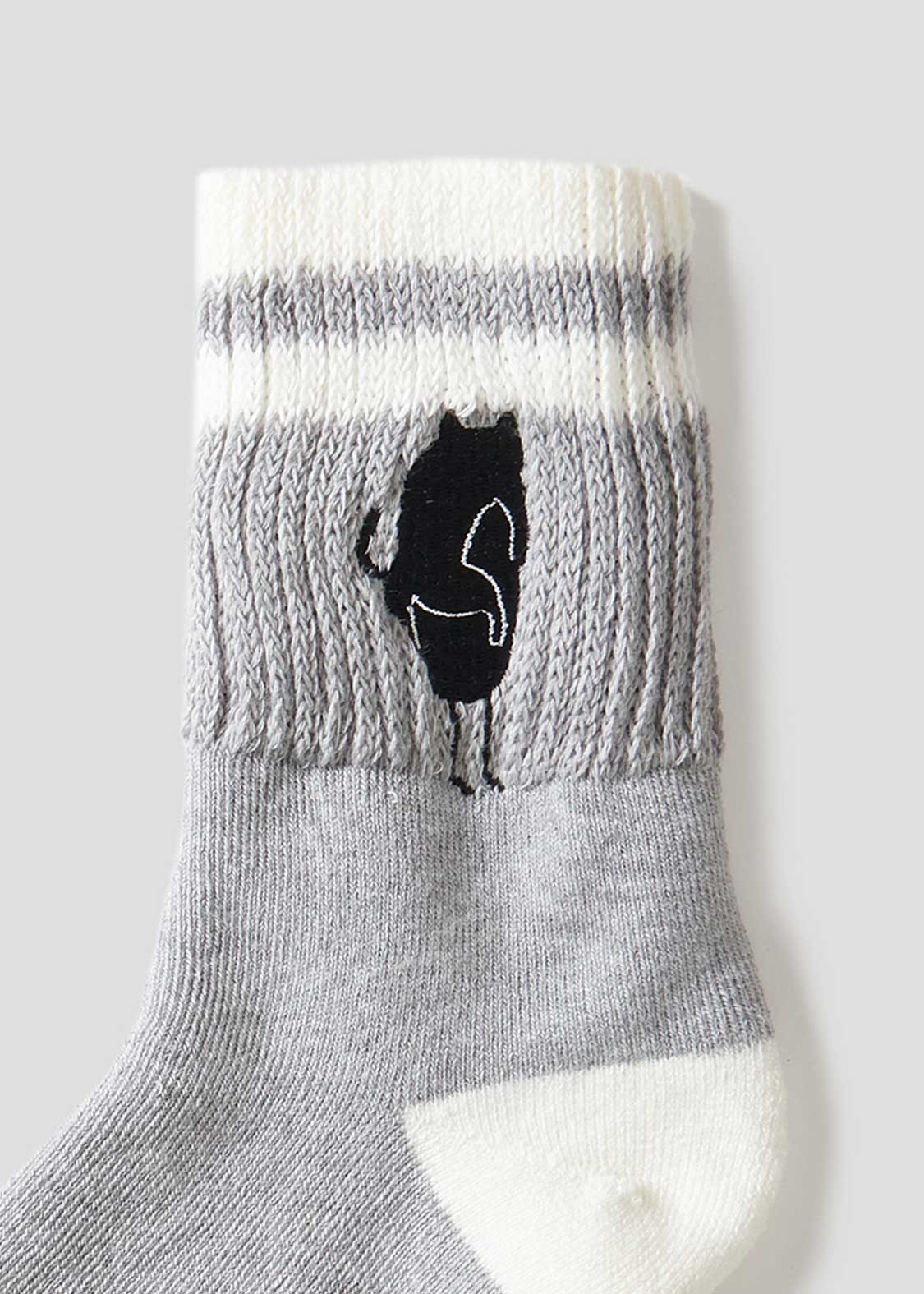 Nekokaburi Beautiful Shadow 2 | Antibacterial Mid Socks