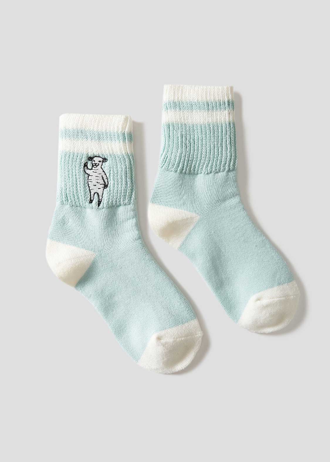 Lamb Chop | Antibacterial Mid-Length Socks