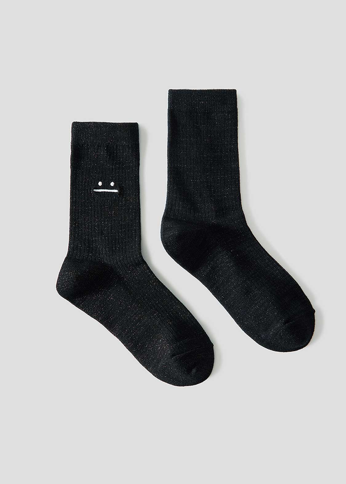 Beautiful Shadow Zoom | Glitter Mid-Length Socks