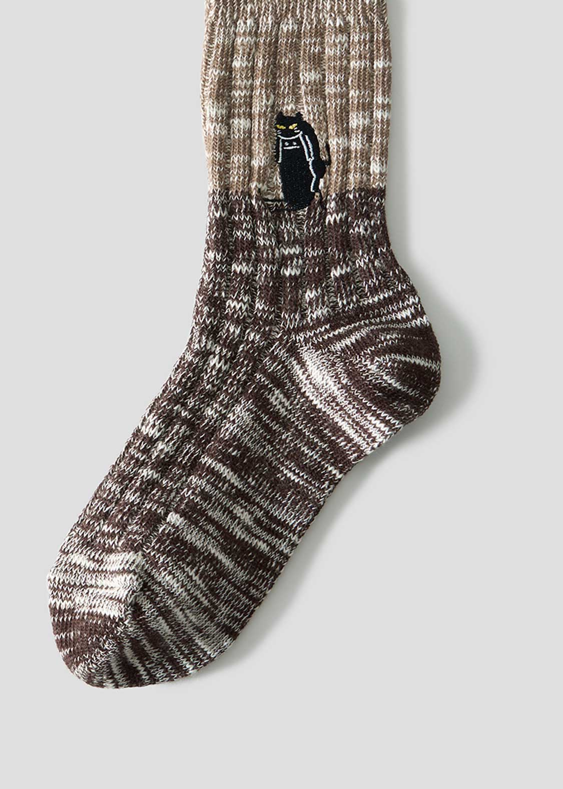 Neko Kaburi Beautiful Shadow | Slub Mid-Length Socks