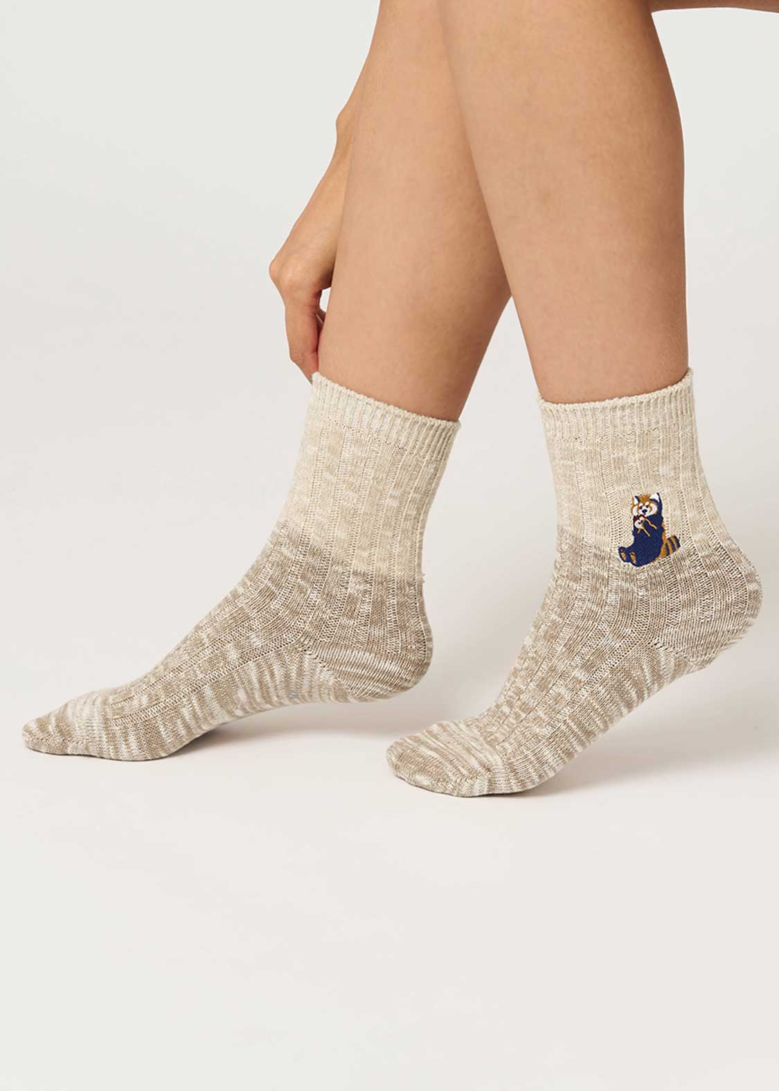 Ikaku | Slub Mid Socks