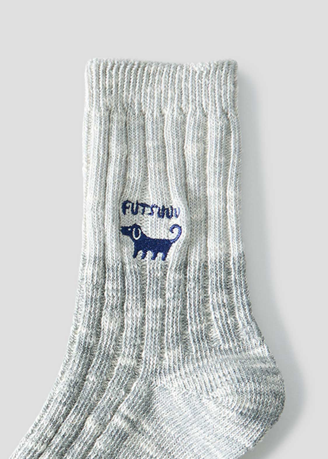 Nagasugiru Inu | Slub Mid Socks