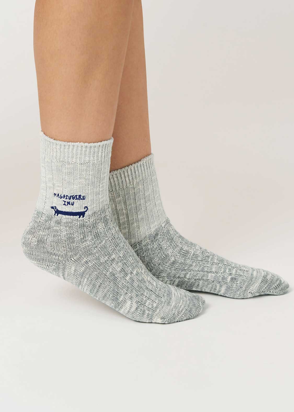 Nagasugiru Inu | Slub Mid Socks