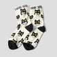 Neko Kaburi Beautiful Shadow B | Mid-Length Socks