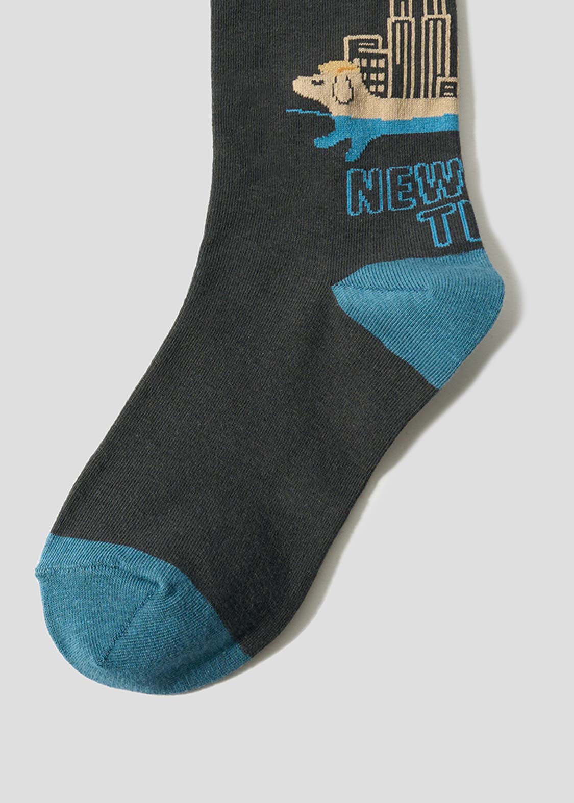 Nagasugiru Inu New York Time | Mid Socks
