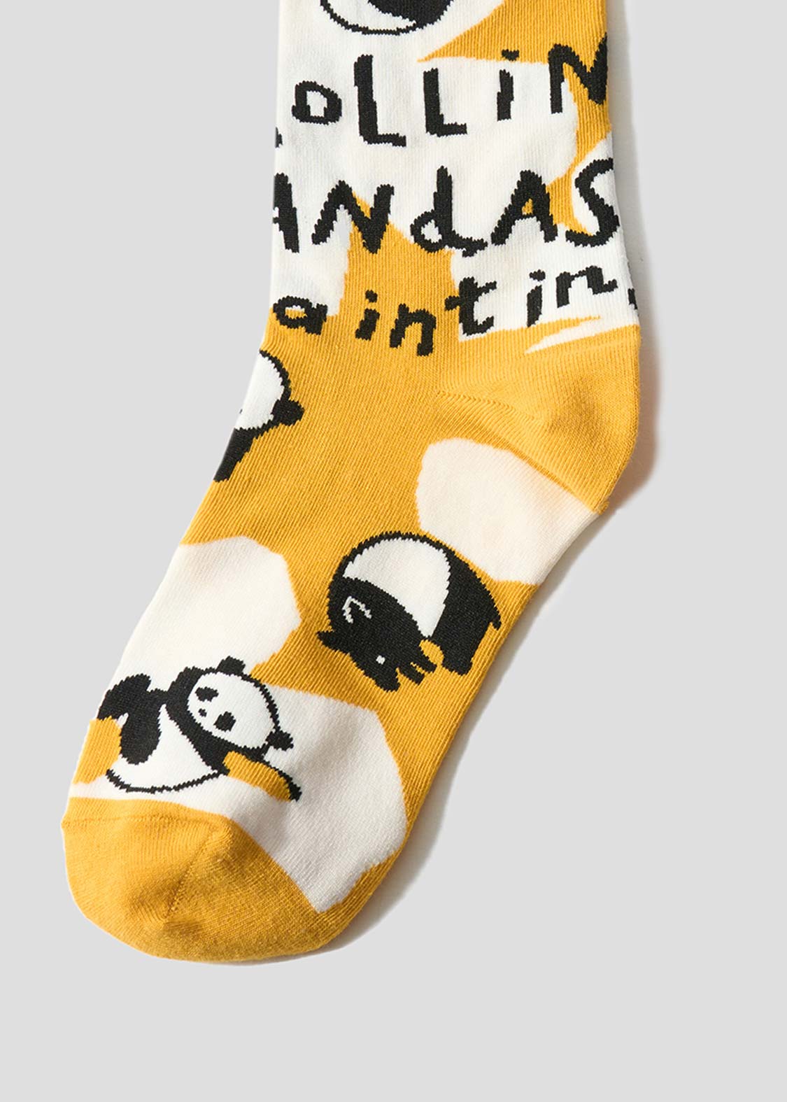 Rolling Pandas Painting | Middle Socks