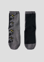Neko Kaburi Beautiful Shadow B | Linen Mid-Length Socks