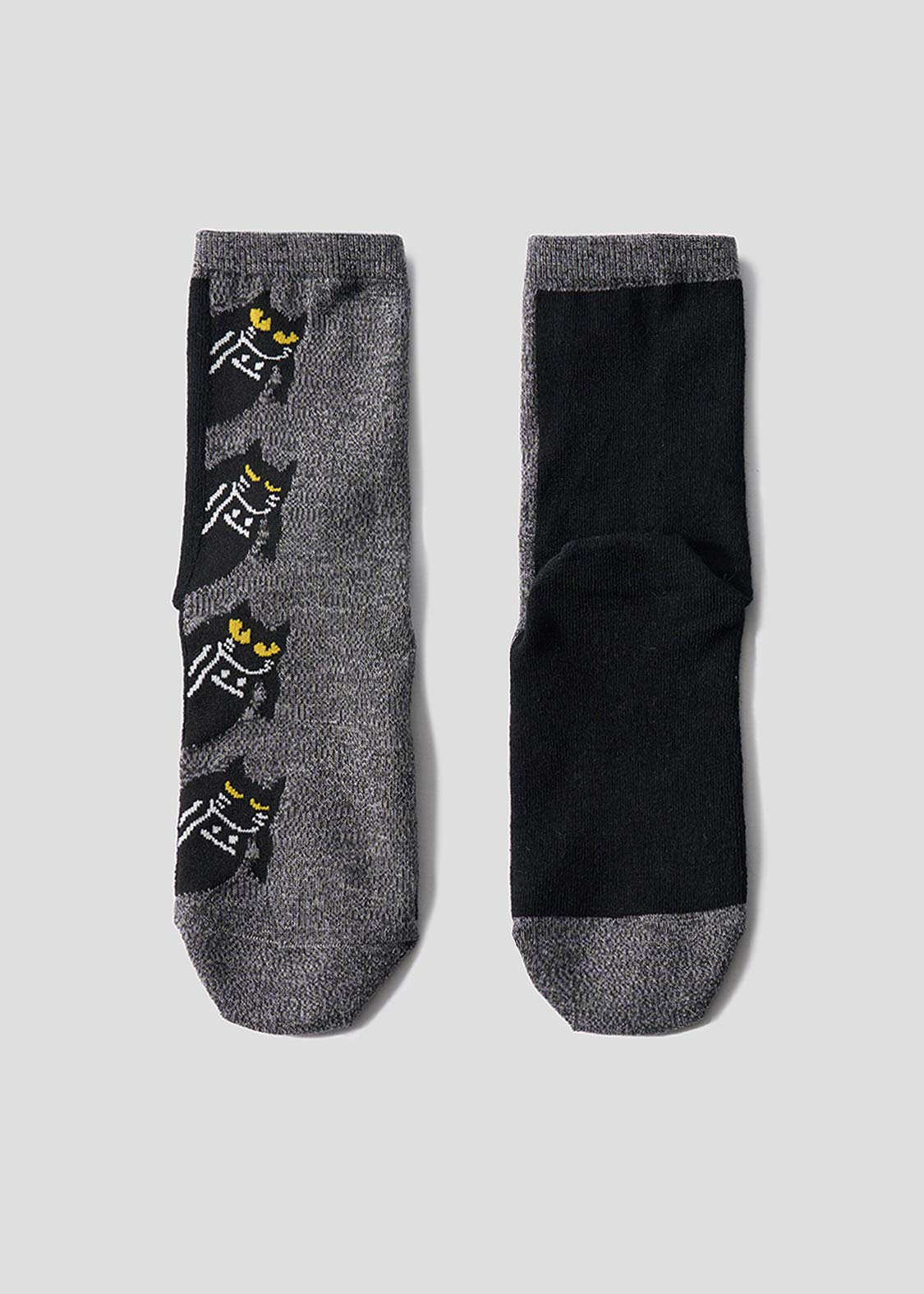 Neko Kaburi Beautiful Shadow B | Linen Mid-Length Socks