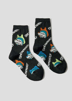 Shonen Wolf | Linen Mid-Length Socks