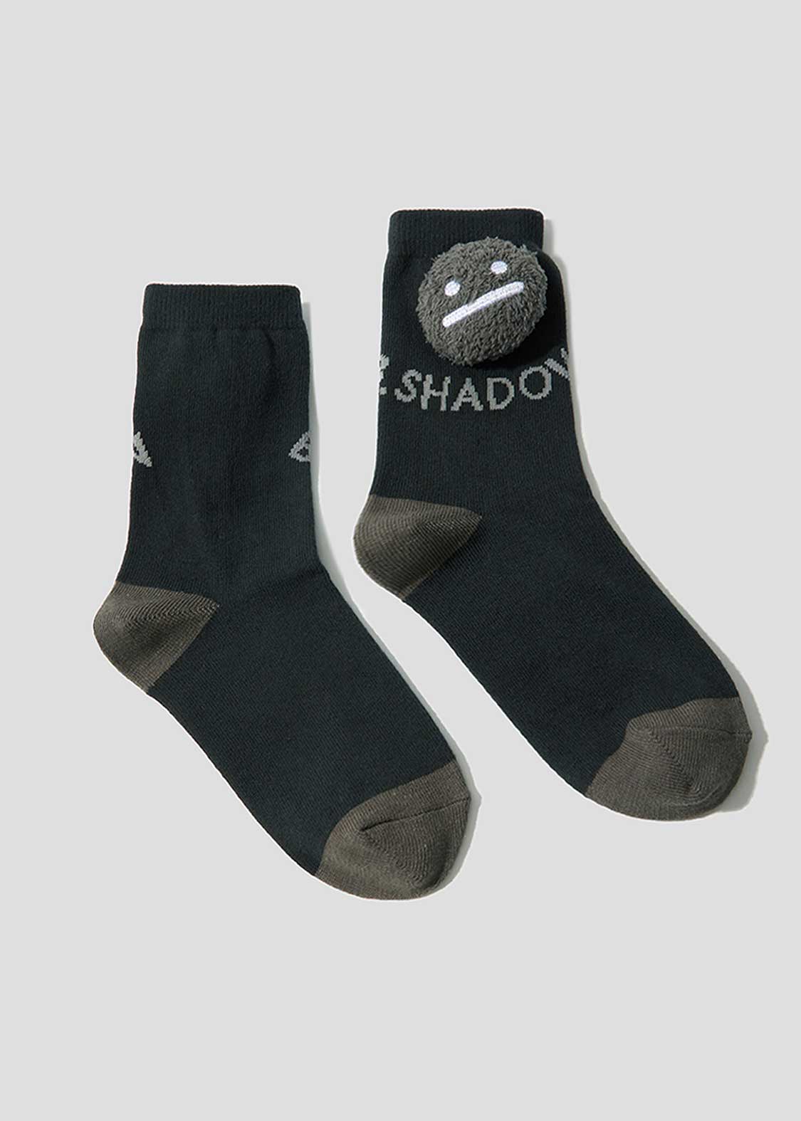 Beautiful Shadow Zoom DRK | Mascot-Attached Mid-Calf Socks