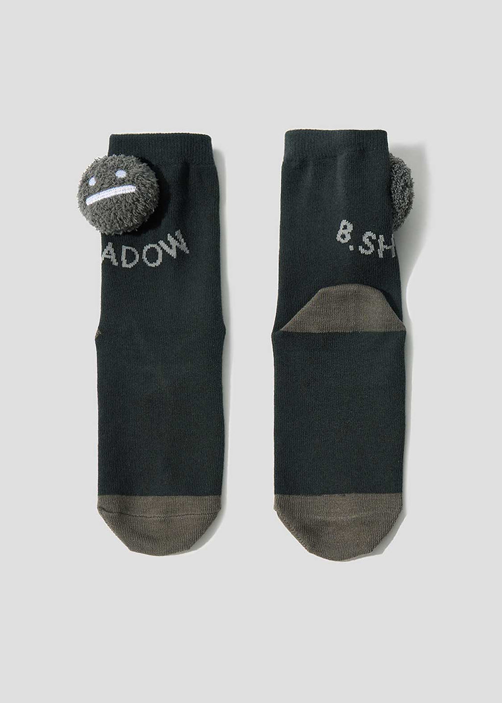 Beautiful Shadow Zoom DRK | Mascot-Attached Mid-Calf Socks