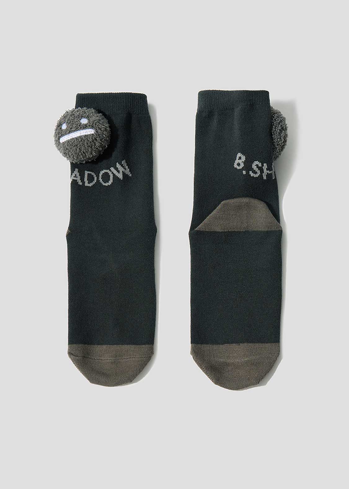 Beautiful Shadow Zoom DRK | Mascot-Attached Mid-Calf Socks