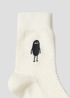 Beautiful Shadow WHT | Mid-Calf Socks