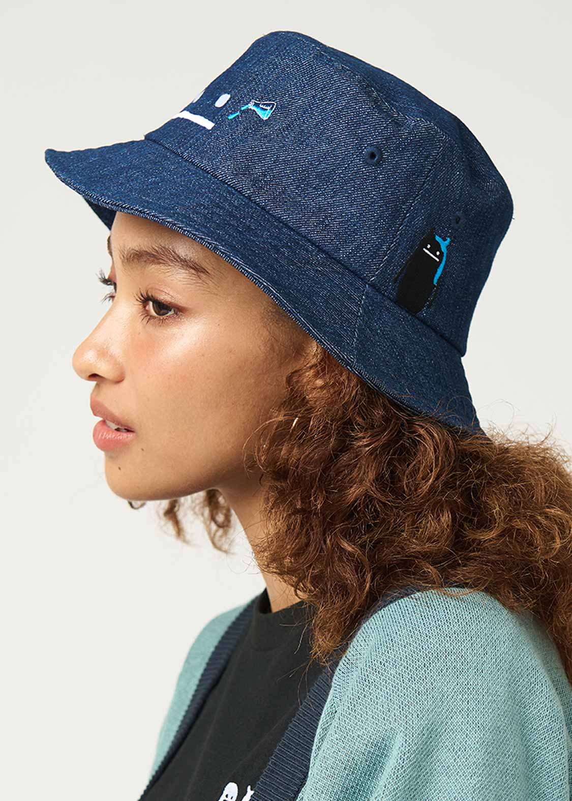 Denim Bucket Hat (Beautiful Shadow Creature)