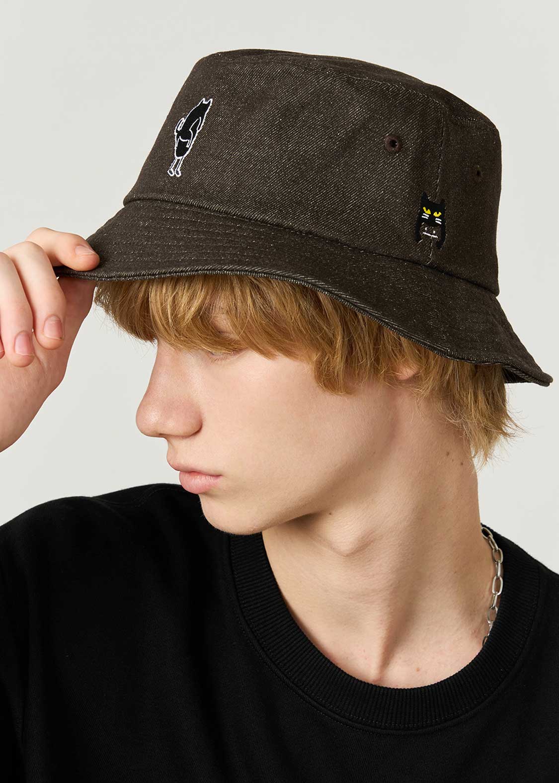 Neko Kaburi Beautiful Shadow | Denim Bucket Hat