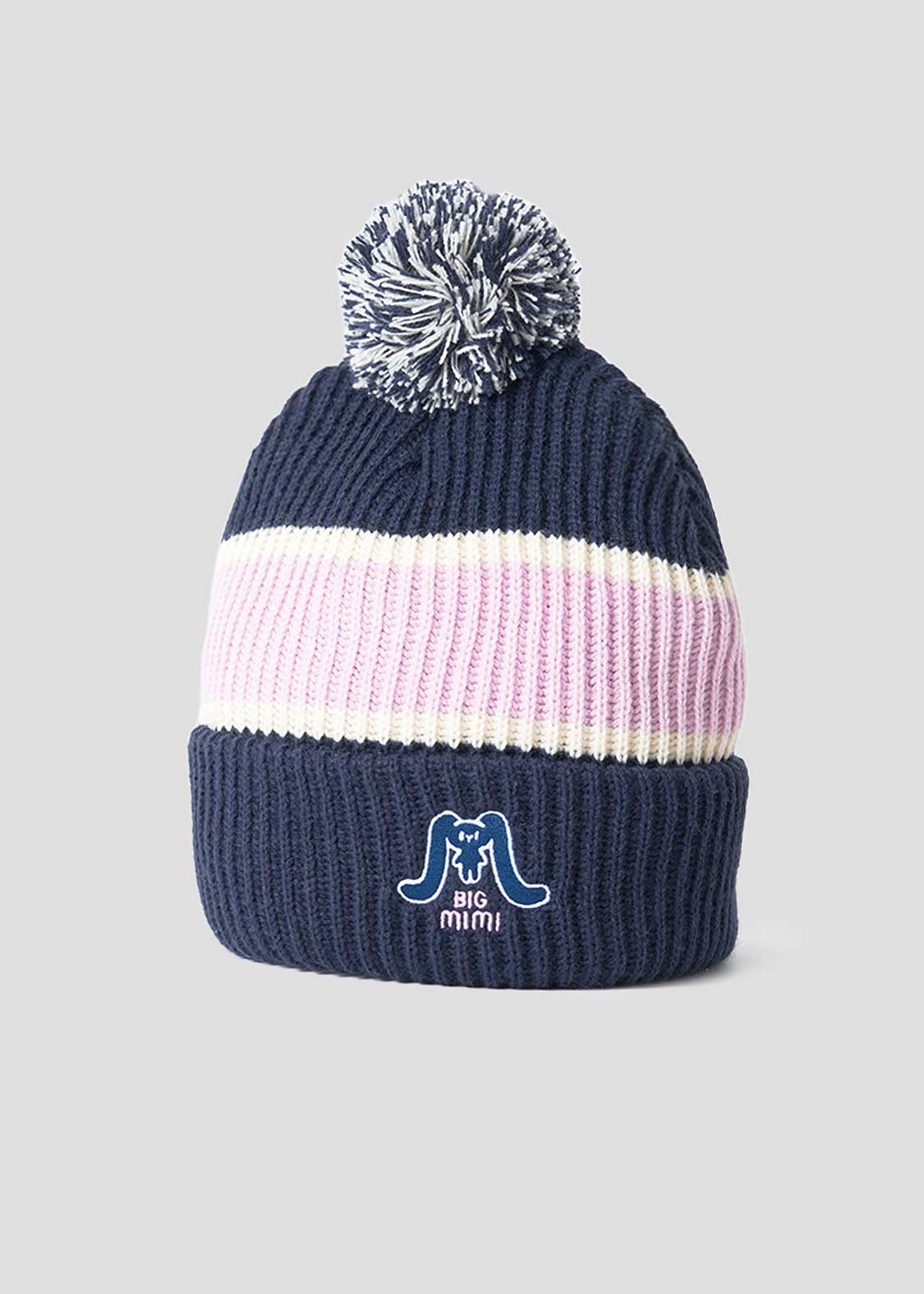 Big Mimi | Pom-Pom Knit Line Cap