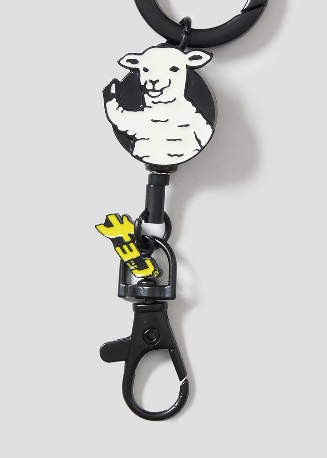 Key Holder with Retractable Reel (Lamb Chop)