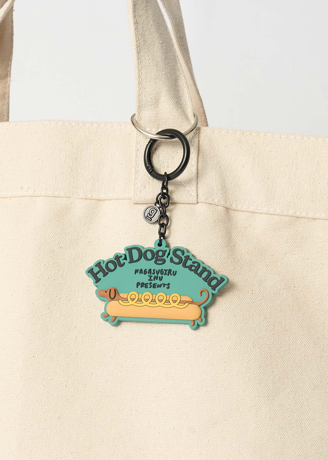 Nagasugiru Inu Meets Hot Dog | Keychain