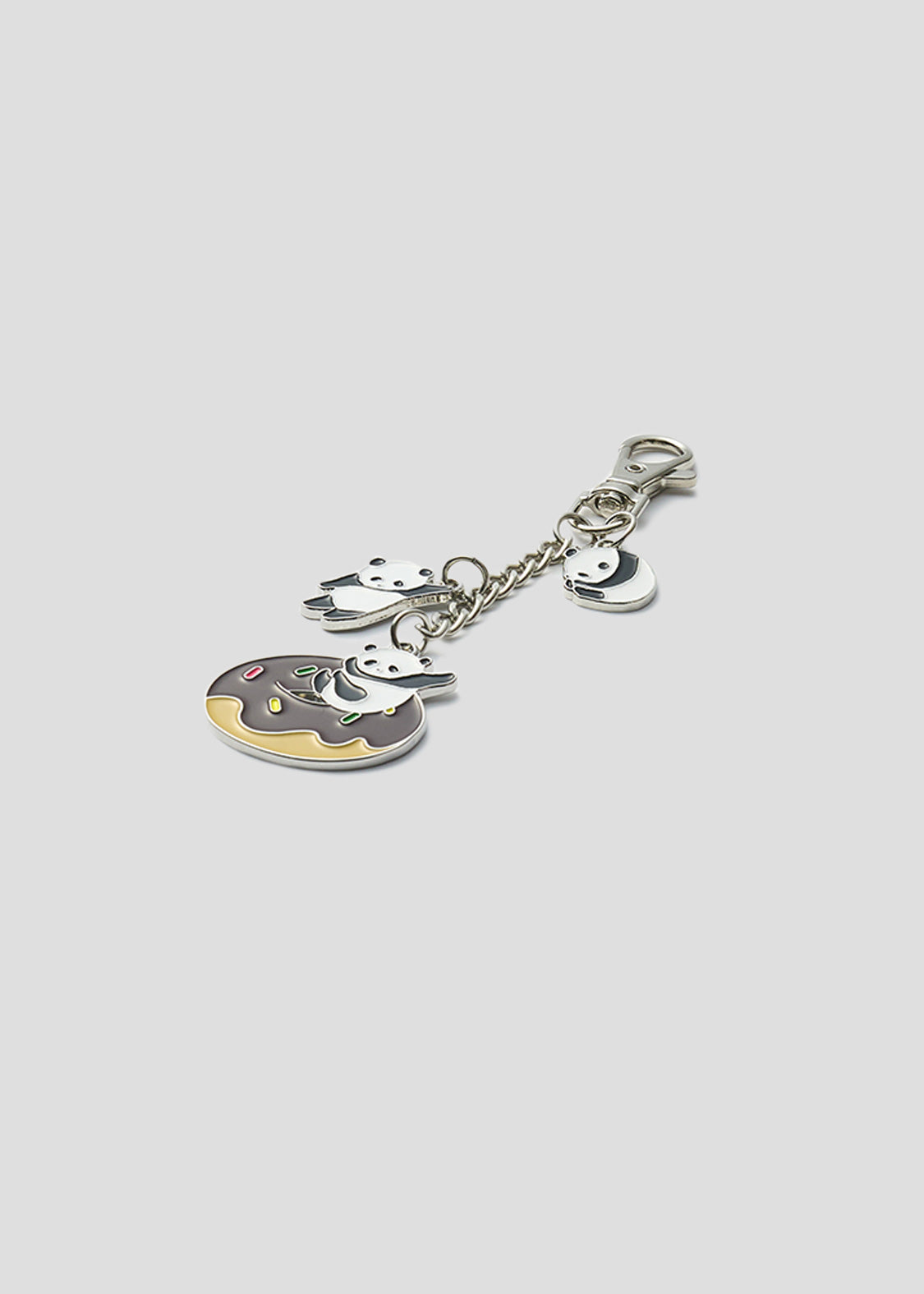 Rolling Pandas | Metal Keychain