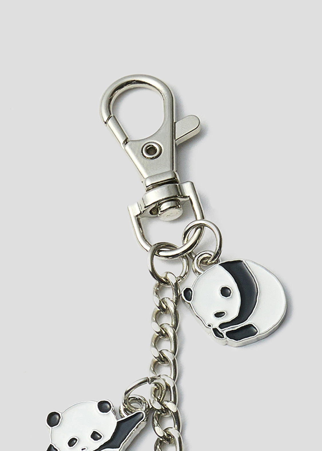 Rolling Pandas | Metal Keychain