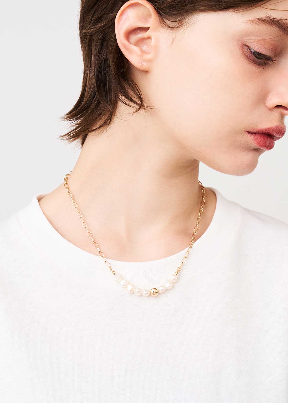 Beautiful Shadow Zoom A | Baroque Pearl Necklace