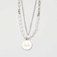 Beautiful Shadow Zoom B | Rice Pearl Necklace