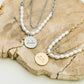 Beautiful Shadow Zoom B | Rice Pearl Necklace