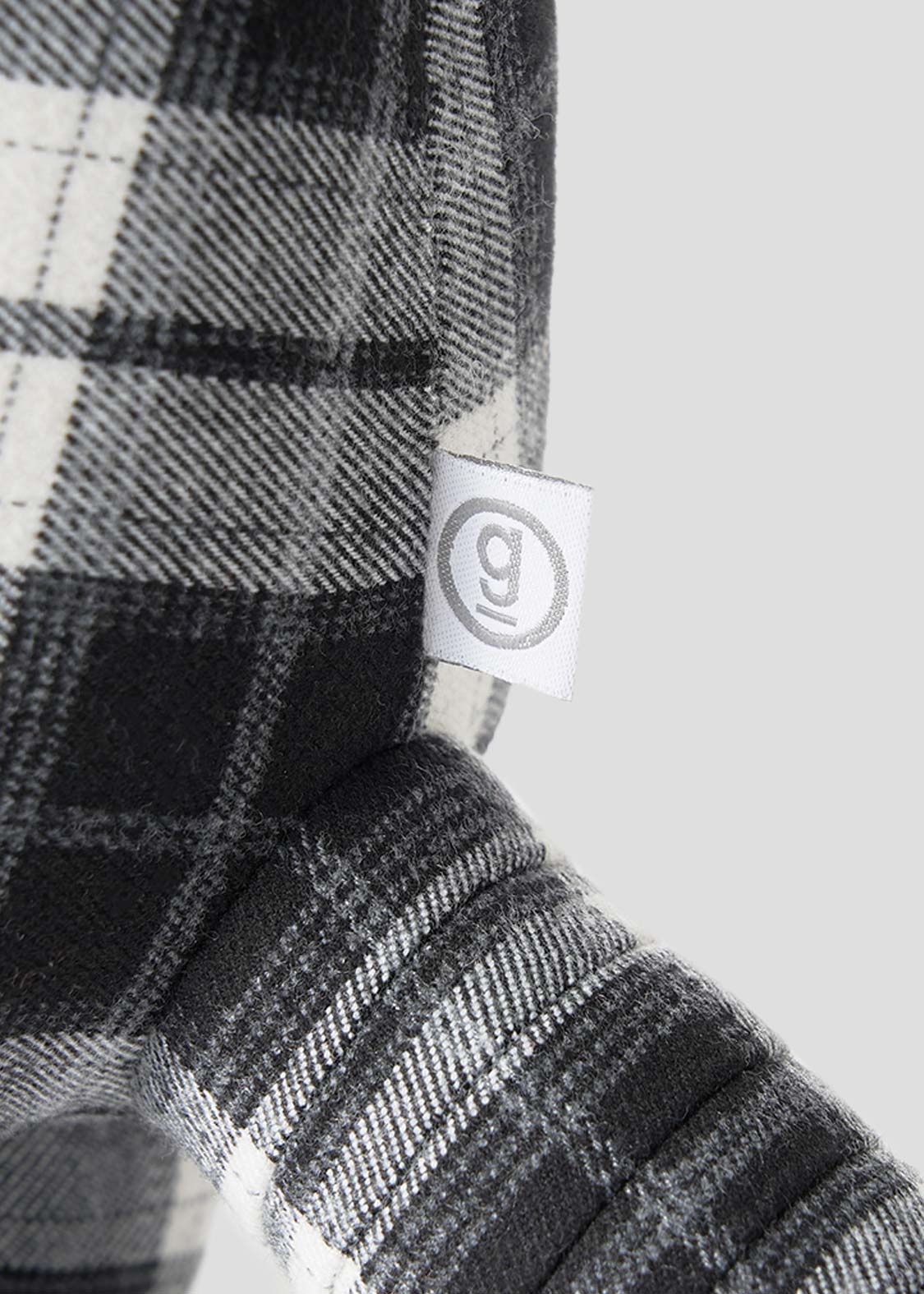 Ikaku BW | Checkered Stuffed Toy