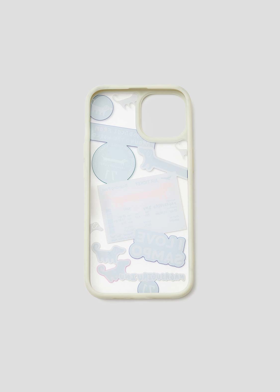 Nagasugiru Inu Stickers | Clear Smartphone Case/Iphone 15