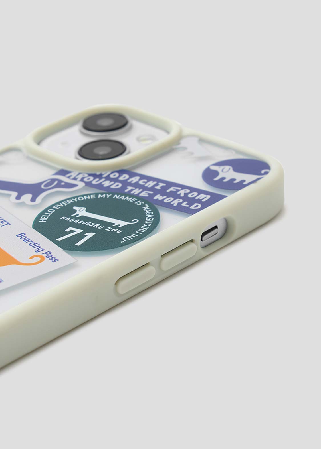 Nagasugiru Inu Stickers | Clear Smartphone Case/Iphone 15