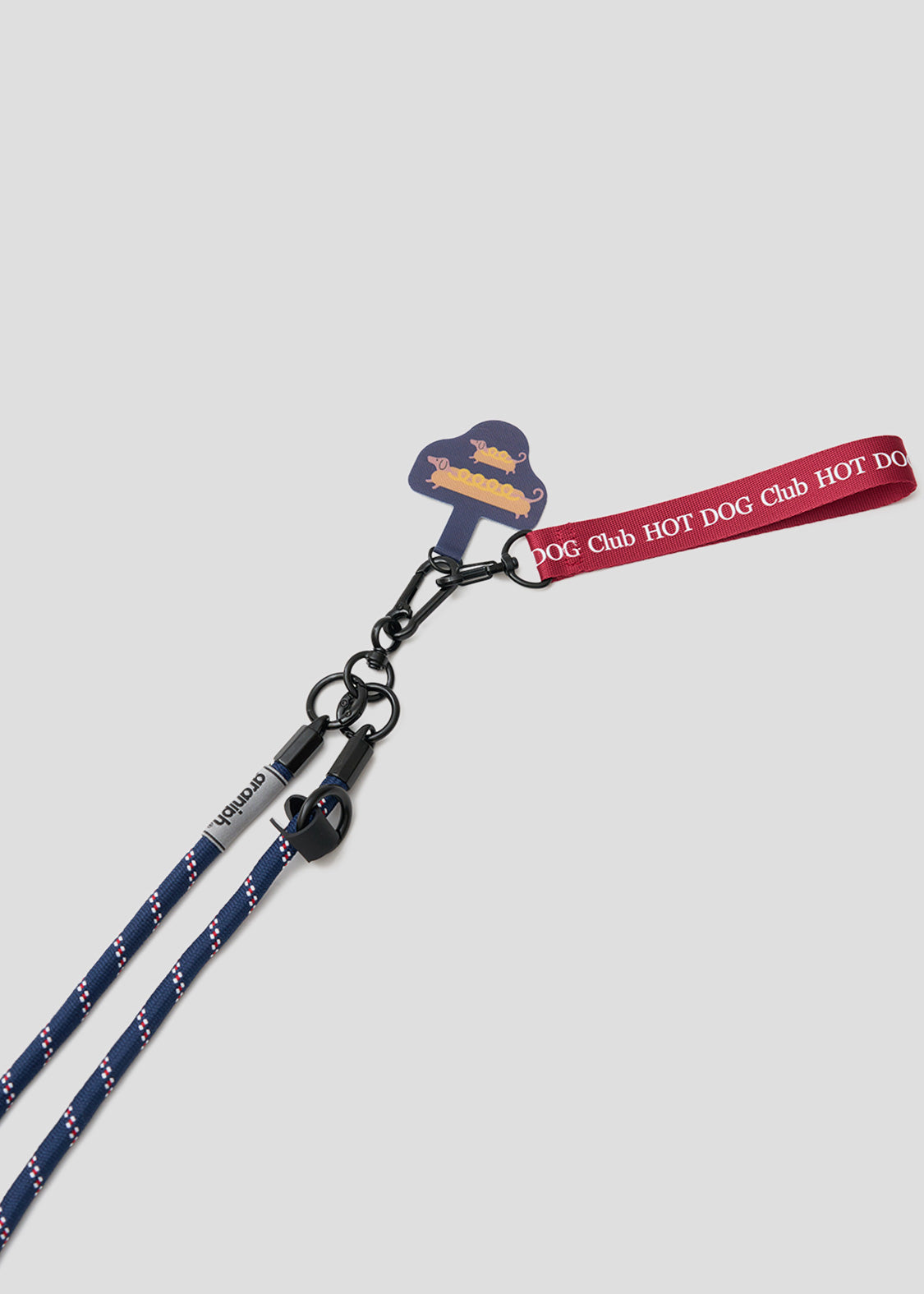Nagasugiru Inu Meets Hot Dog | Mobile Strap