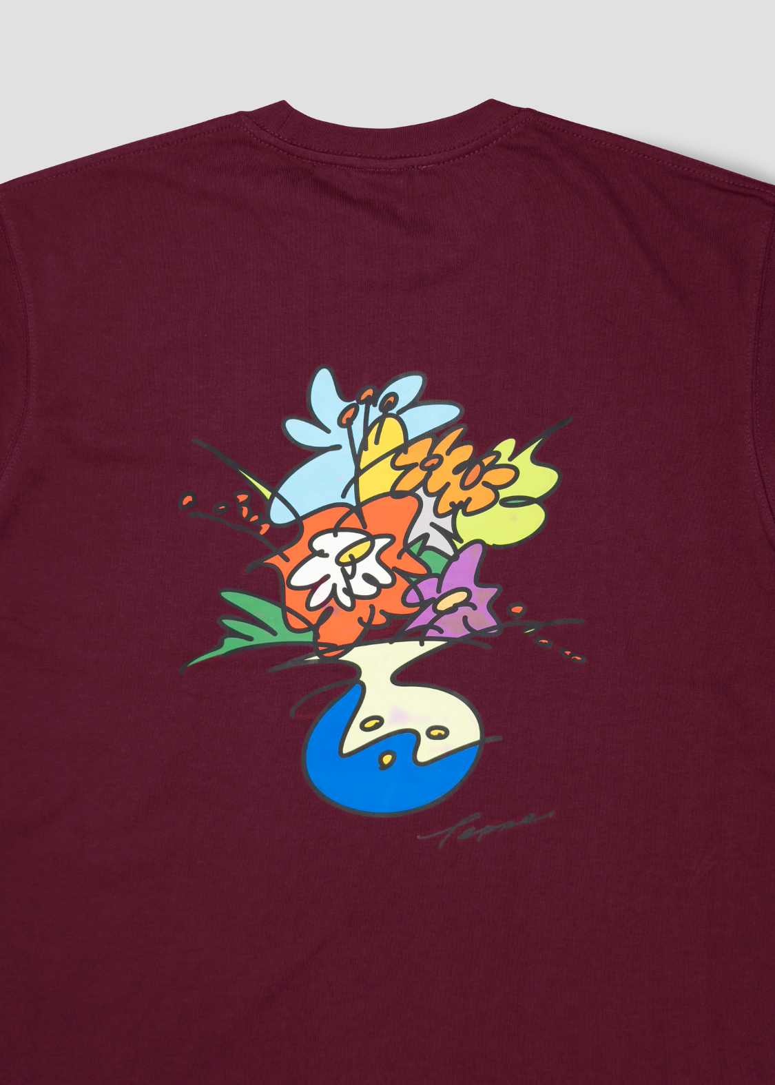 Teppei Takahashi - FLowers | Big Silhouette Tshirt