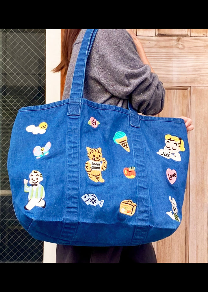 OSAMU GOODS Nice Day | Denim Tote Bag