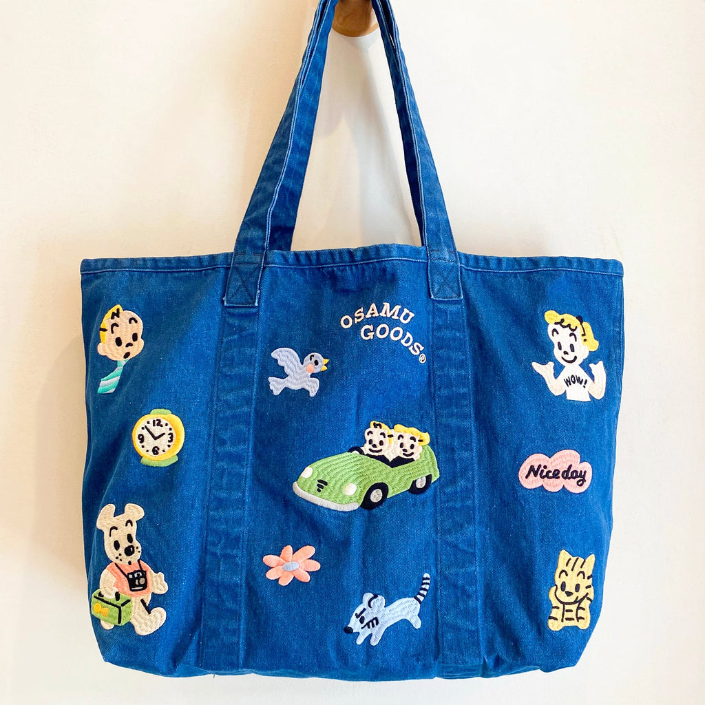 OSAMU GOODS Nice Day | Denim Tote Bag
