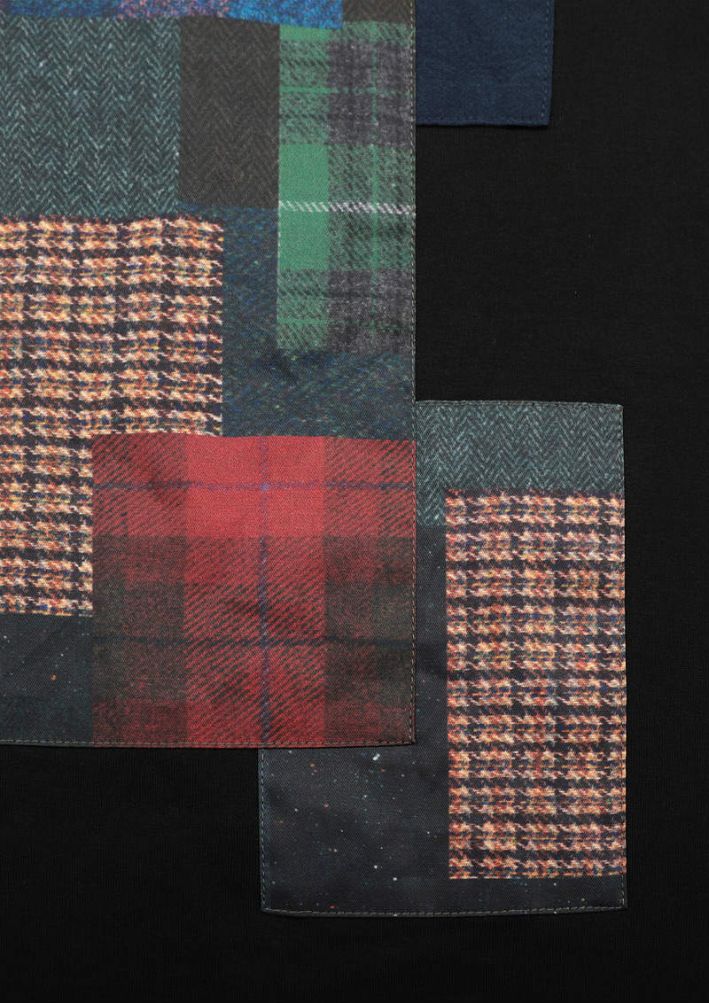 Patchwork Long Sleeve Tee (Collage of Tweed) 01
