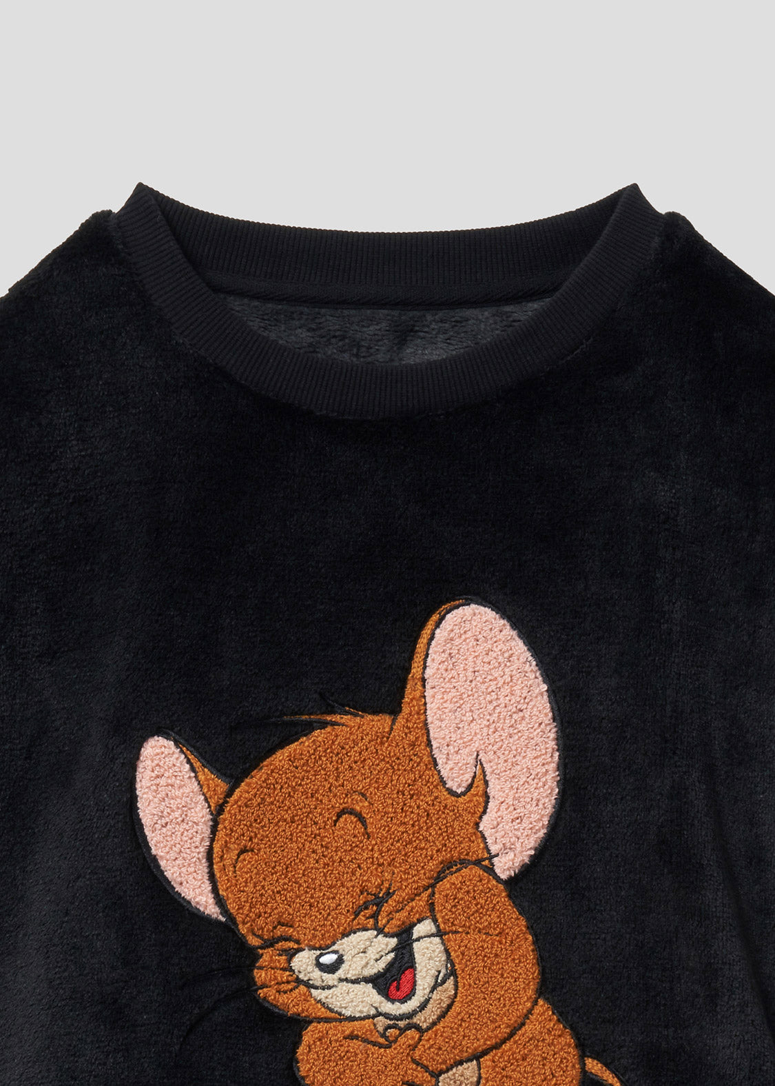 Tom and Jerry Boa Fleece Long Sleeve Sweat (Tom and Jerry_Laughing Jerry)