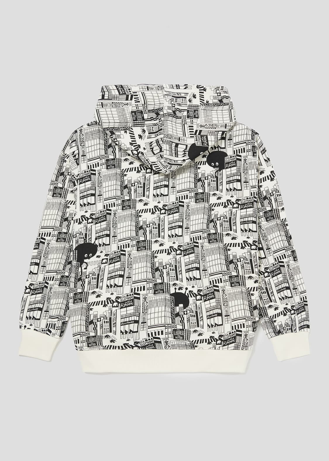 Graphic Long Sleeve Parka (Ant Invaders)