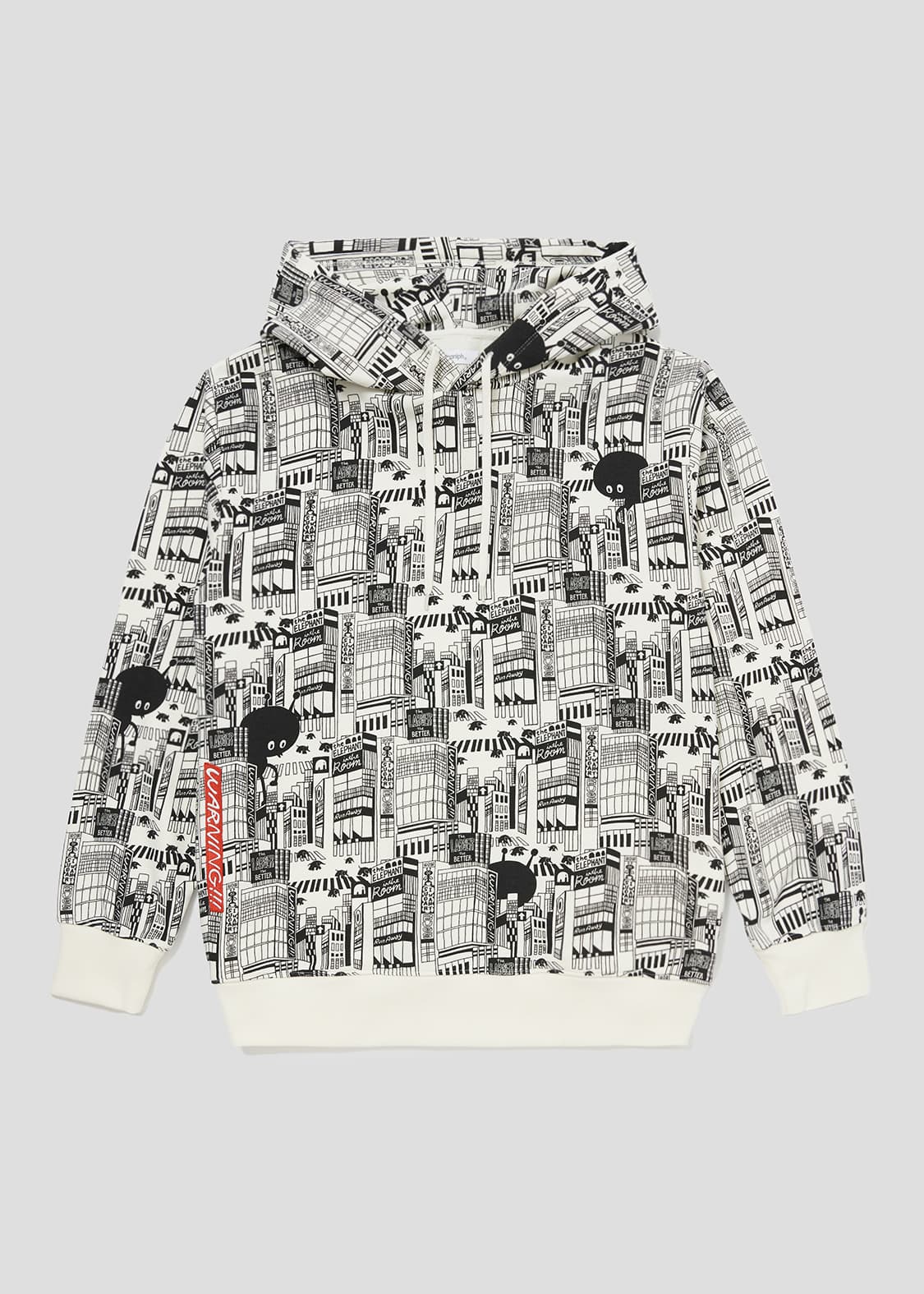 Graphic Long Sleeve Parka (Ant Invaders)
