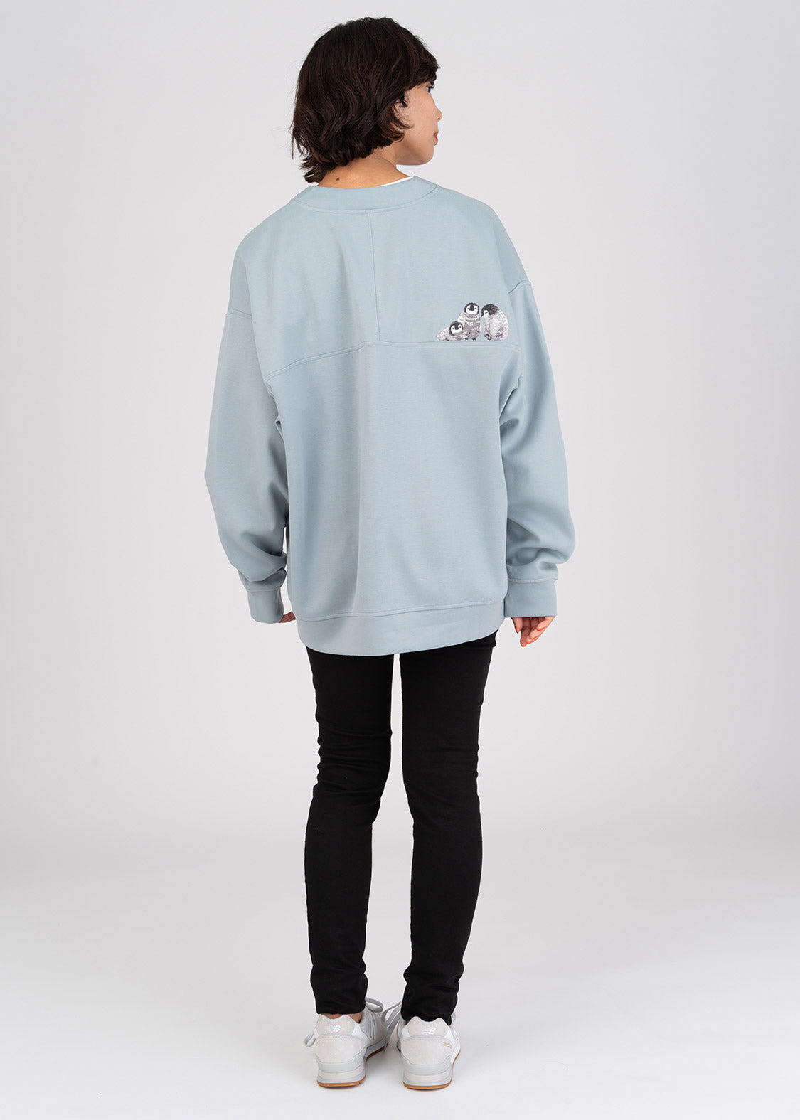 Ponte Long Sleeve Cardigan (Fluffy Penguin)
