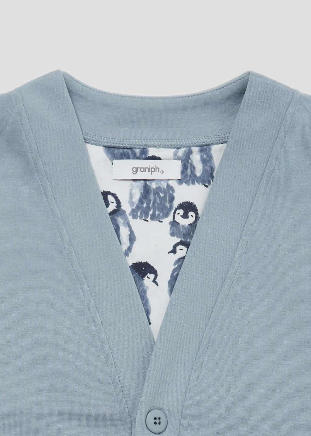 Ponte Long Sleeve Cardigan (Fluffy Penguin)