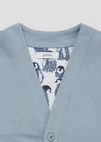 Ponte Long Sleeve Cardigan (Fluffy Penguin)