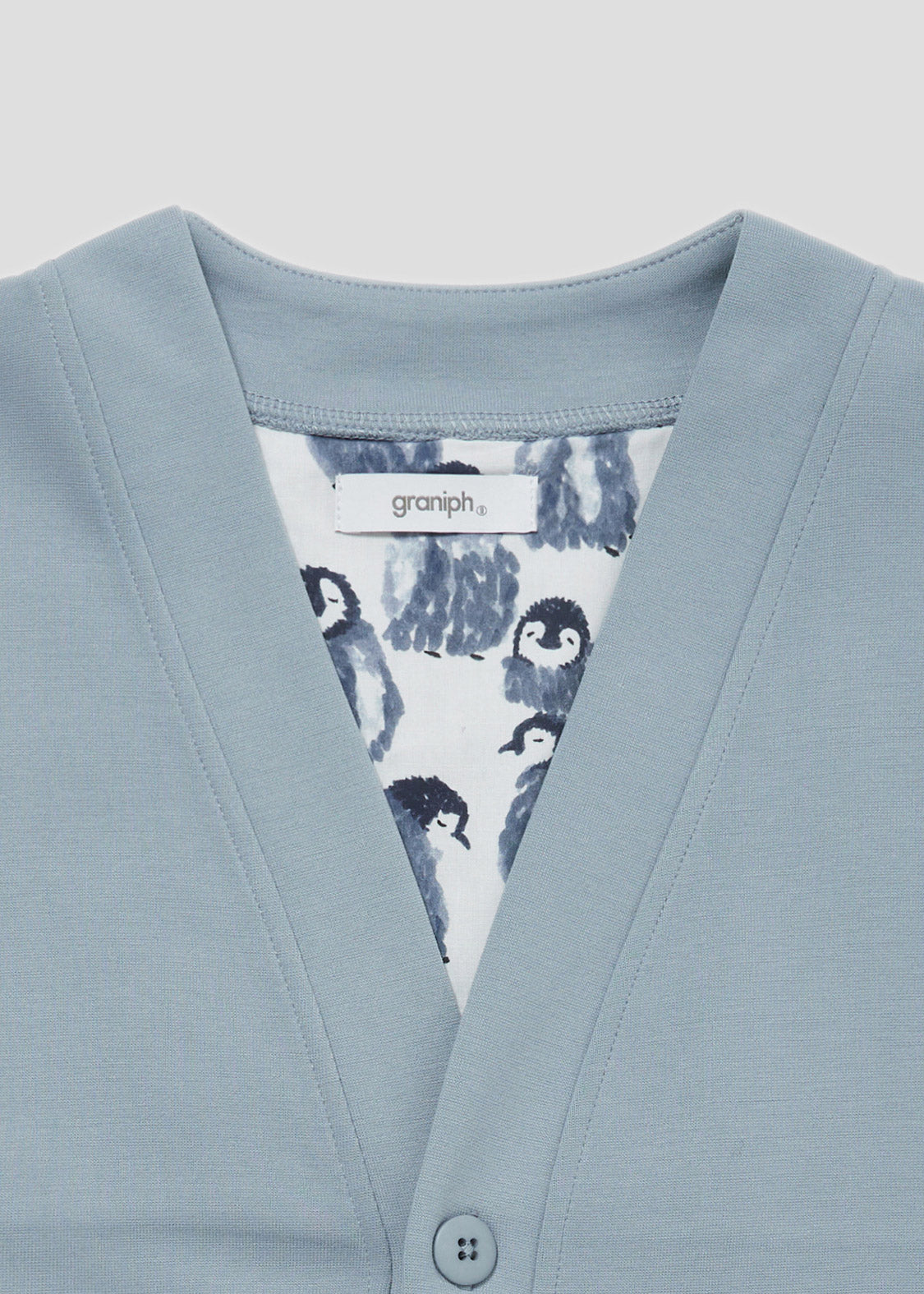 Ponte Long Sleeve Cardigan (Fluffy Penguin)
