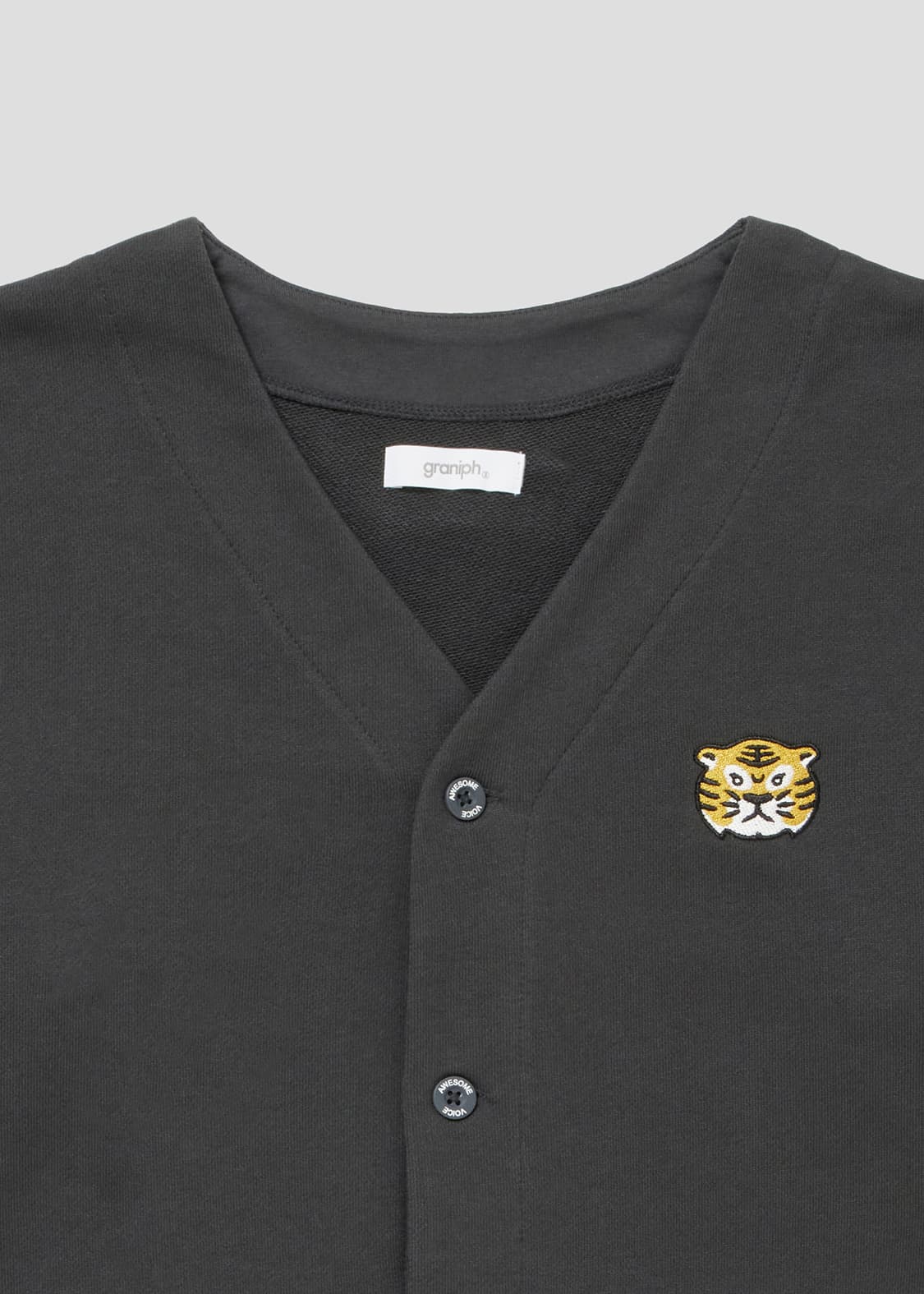 Sweat Cardigan (Tiger Embroidery)
